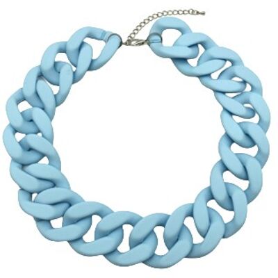 Blue Chunky Chain Necklace