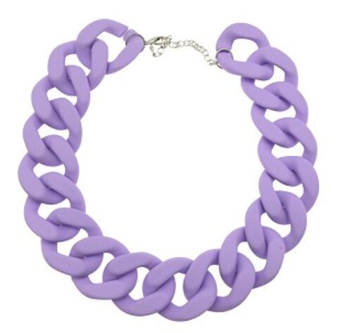 Lilac Chunky Chain Necklace