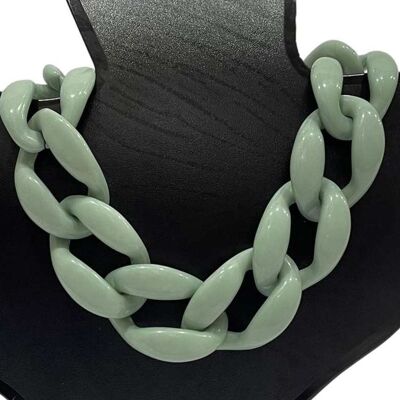 Mint Chunky Chain Necklace