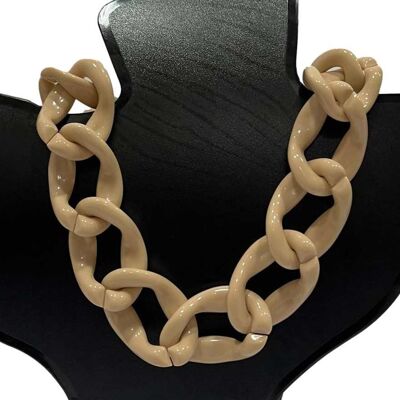 Nude Chunky Chain Necklace