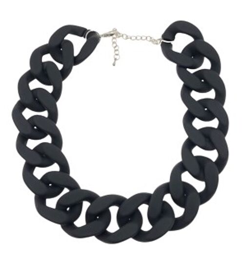 Black Chunky Chain Necklace