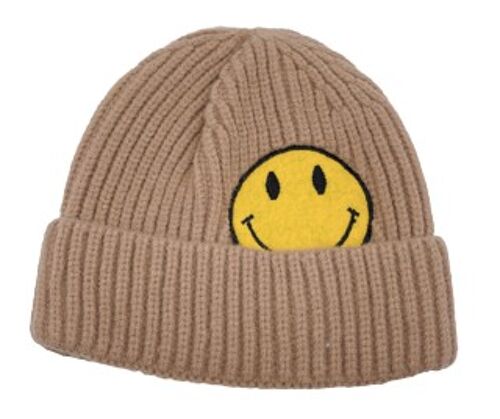 Camel Smiley Beanie Hat