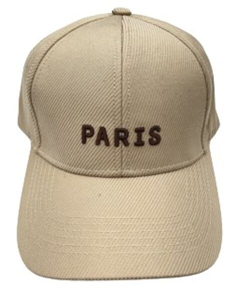 Nude Cap with Paris Embroidery