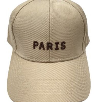 Nude Cap with Paris Embroidery