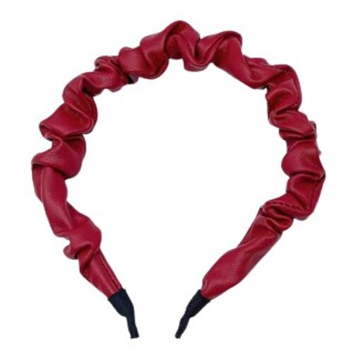 Red Ruched Headband