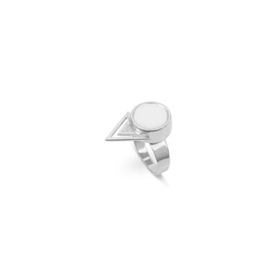 Azalée - Adjustable ring 10mm - Silver