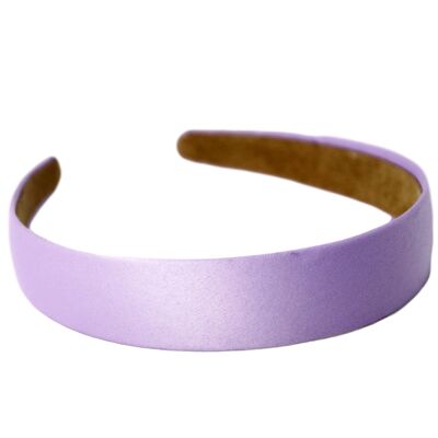 Lilac Plain Satin Headband