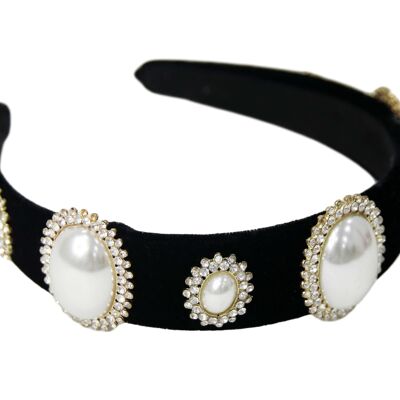 Large pearl embellished headband