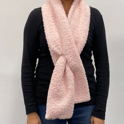 Pink Teddy Scarf