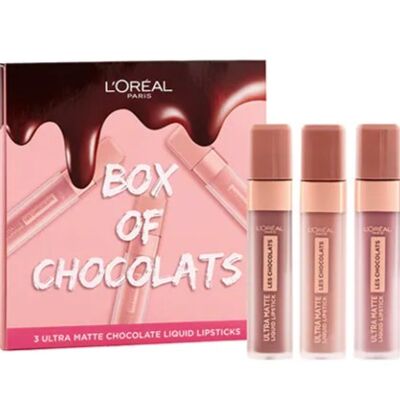 Box of chocolats' 3 pack of liquid lipsticks MAKE UP