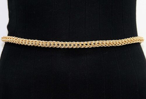 Gold Curb Chain Belt