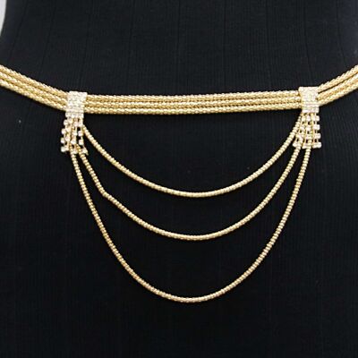 Gold Multi Layer Belt Chain