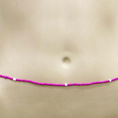 Pink Beaded Belly Chain