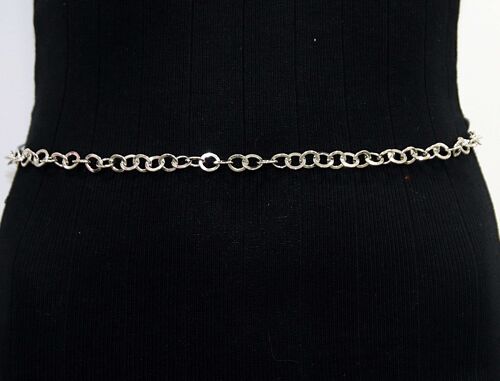 Silver Mini Link Chain Belt