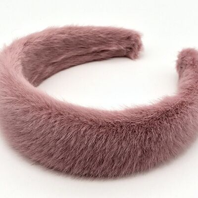 Blush Faux Fur Headband