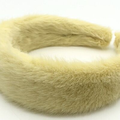 Lemon Faux Fur Headband