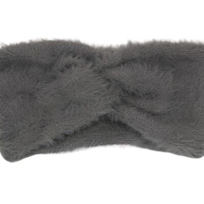 Grey Faux Fur Headband