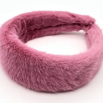 Fuchsia Faux Fur Headband
