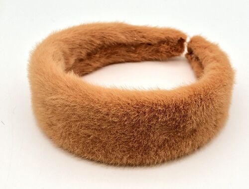 Orange Faux Fur Headband