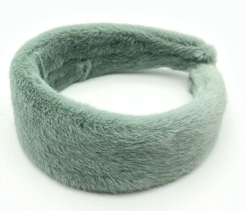 Mint Faux Fur Headband