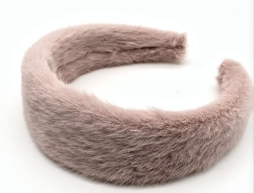 Light Pink Faux Fur Headband