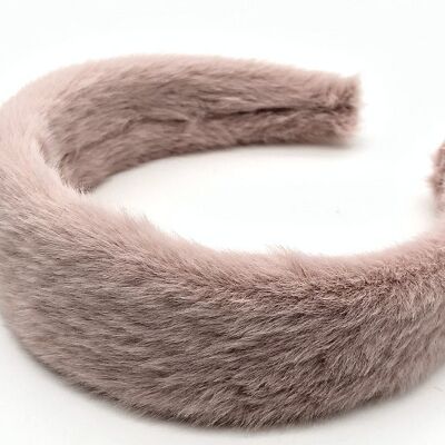 Light Pink Faux Fur Headband