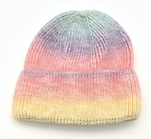 Pastels Knitted Beanie Hat