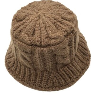 Cable Knit Thick Bucket Hat