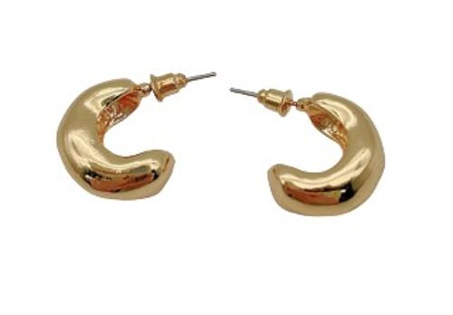 Gold Chunky Mini Hoop Earrings