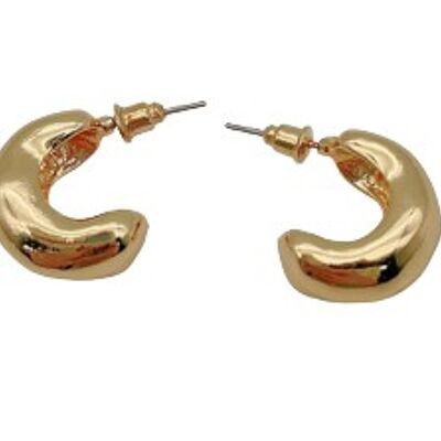 Gold Chunky Mini Hoop Earrings
