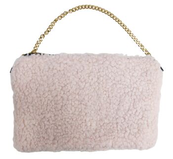 Sac en peluche rose