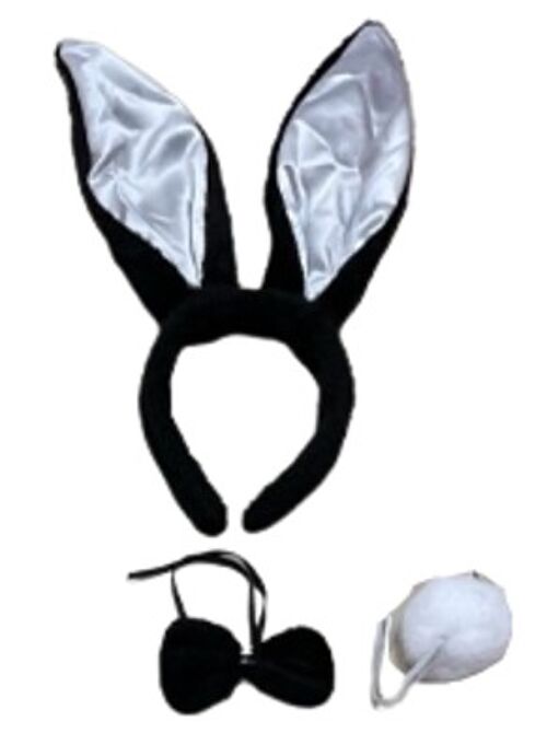 Black Bunny Outfit Set