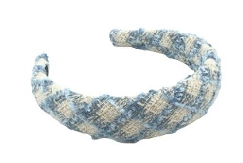 Light Blue Tweed Hairband