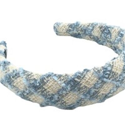 Light Blue Tweed Hairband
