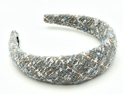 Blue Tweed Headband