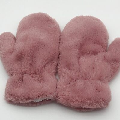 Blush Faux Fur Gloves