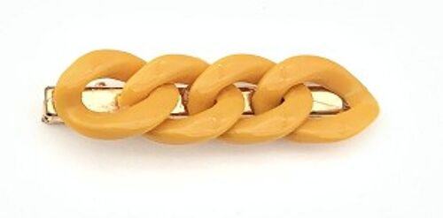 Mustard Chain Link Hair Clip