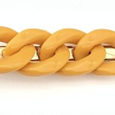 Mustard Chain Link Hair Clip