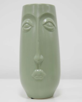Vase visage de 22,5 cm de haut