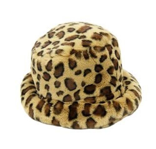 Leopard Fur bucket S/M