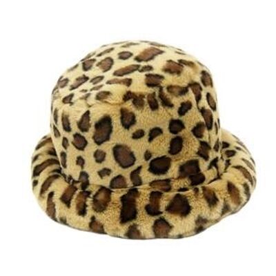 Leopard Fur bucket S/M
