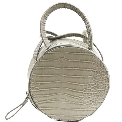 Grey Round Circle Croc Bag