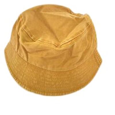 Mustard Plain Bucket Hat