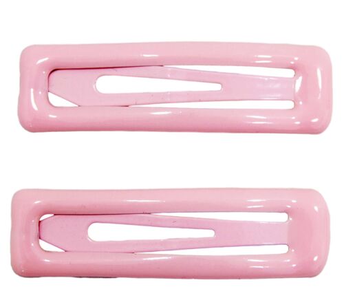 Pink RECTANGLE HAIR CLIP