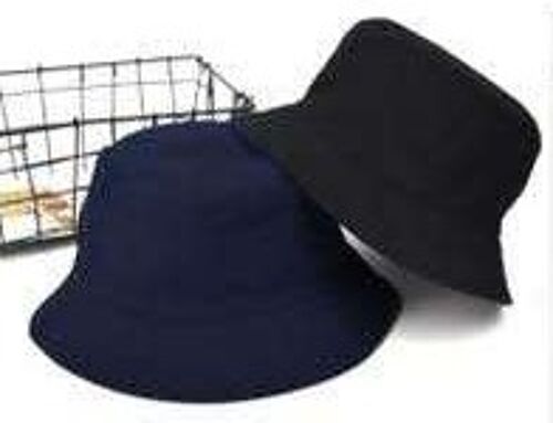 Navy and Black Reversible Bucket Hat