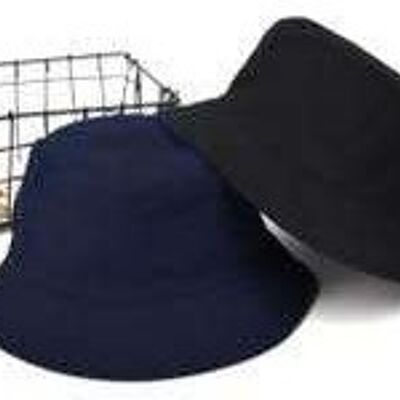 Navy and Black Reversible Bucket Hat