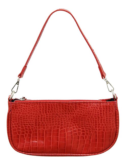 Red PU Croc Bag