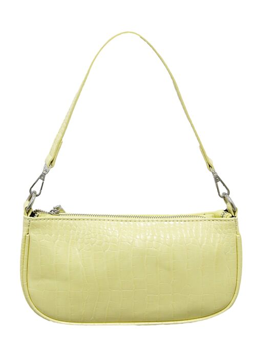 Lemon PU Croc Bag