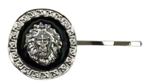 Silver Lion Hair Slide