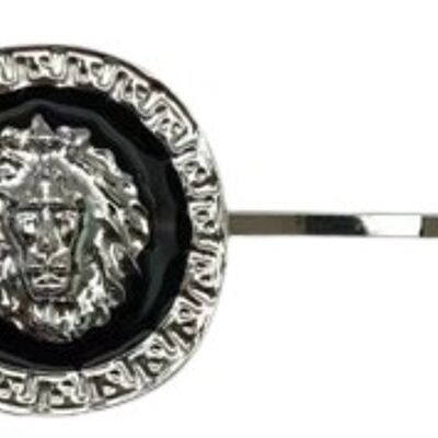 Silver Lion Hair Slide